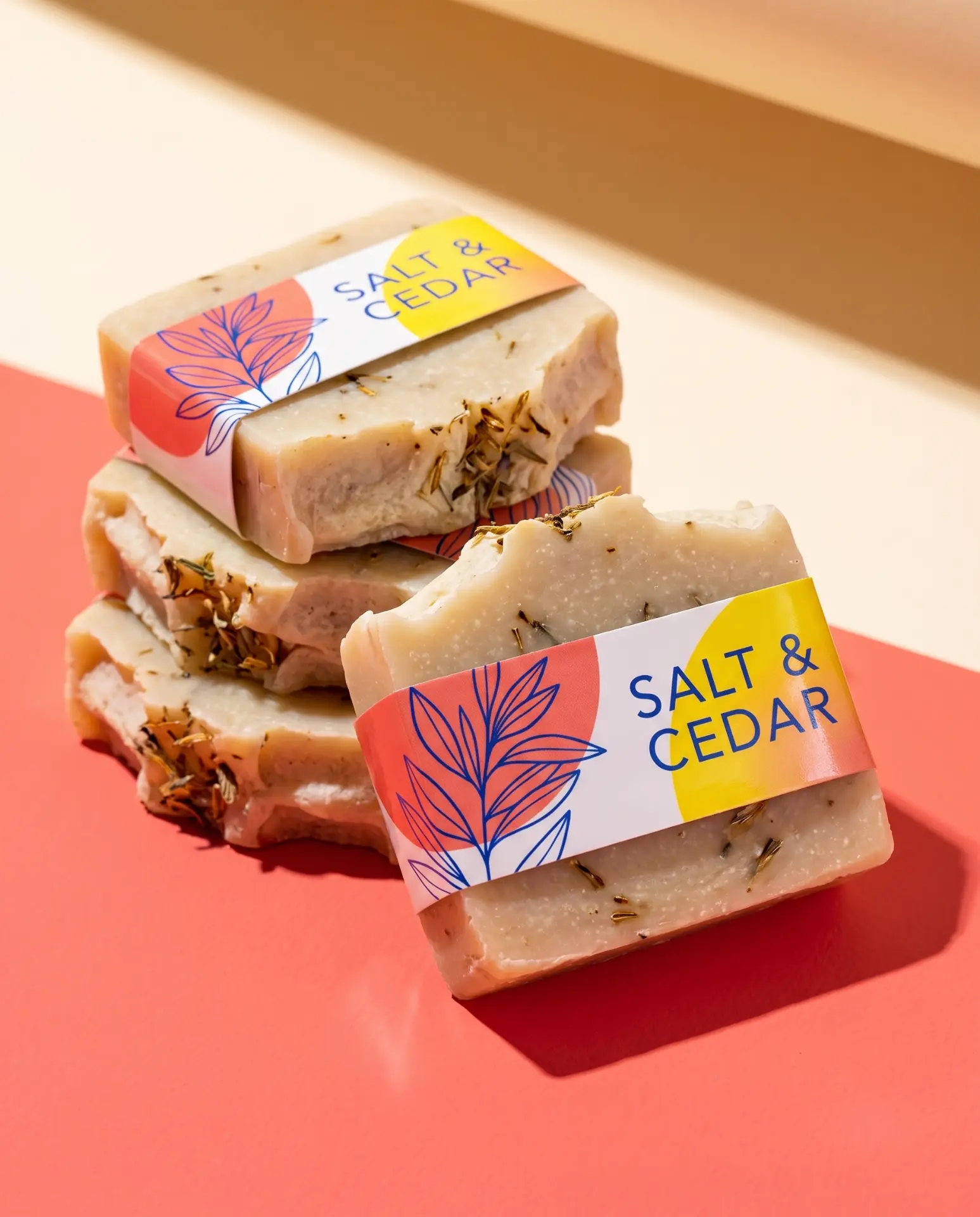 Printed bands for handmade soap packaging