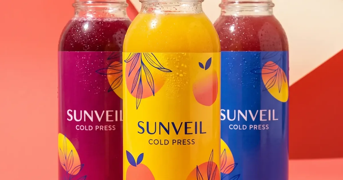 Custom labels applied to beverage bottles