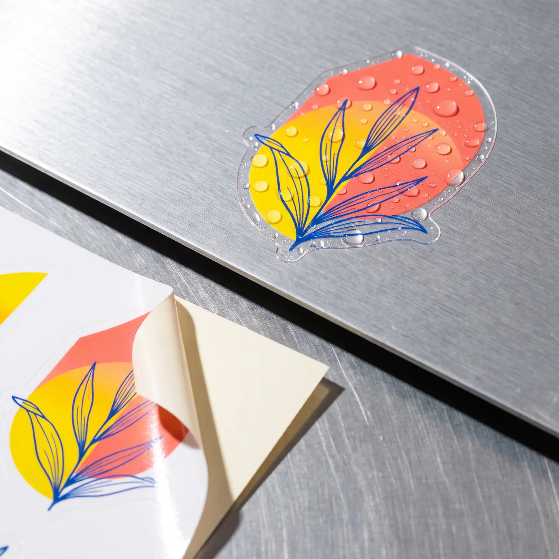 Waterproof clear vinyl stickers